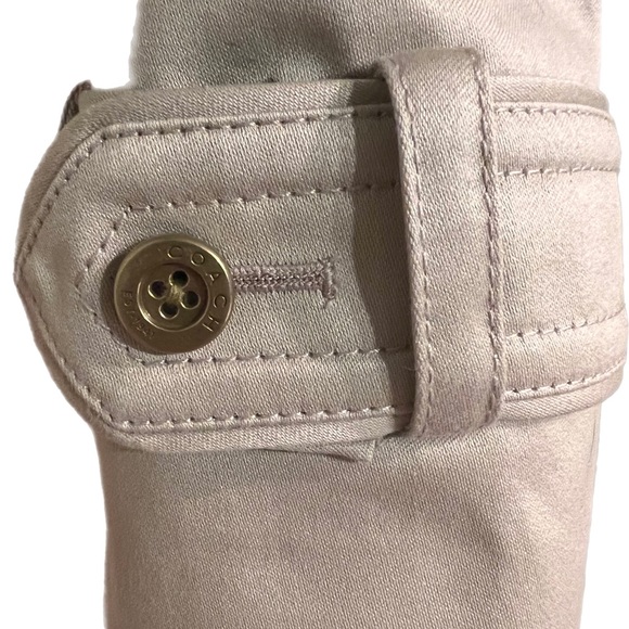 NWOT Coach Tan Trench Coat with Pink Lining - Double breasted Sz XS - Picture 5 of 6